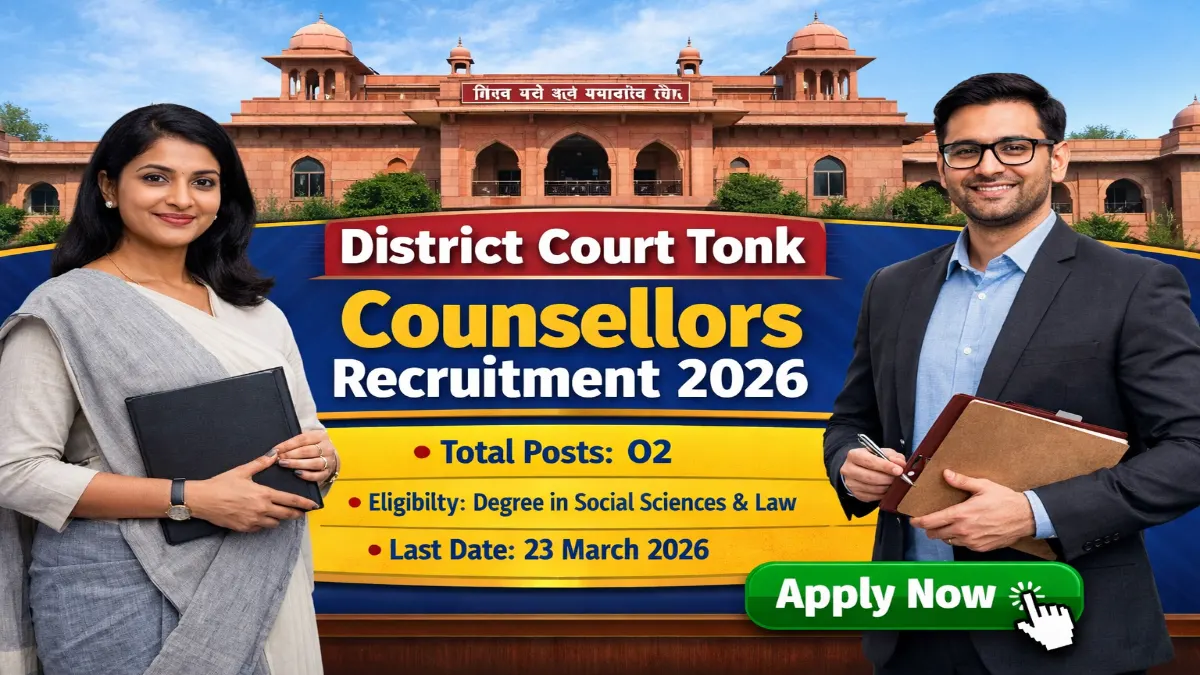 Tonk Court Counsellors Recruitment