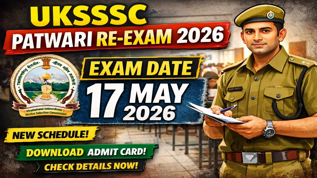 UKSSSC Patwari Exam Date 2026