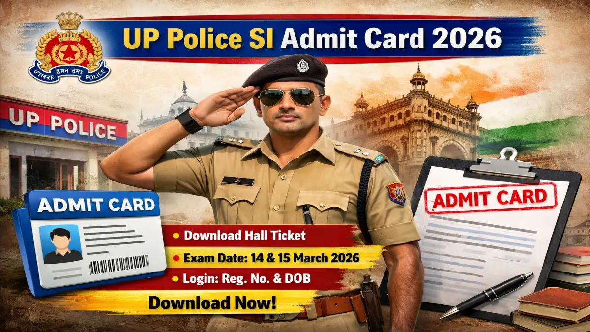 UP Police SI Admit Card 2026 Out
