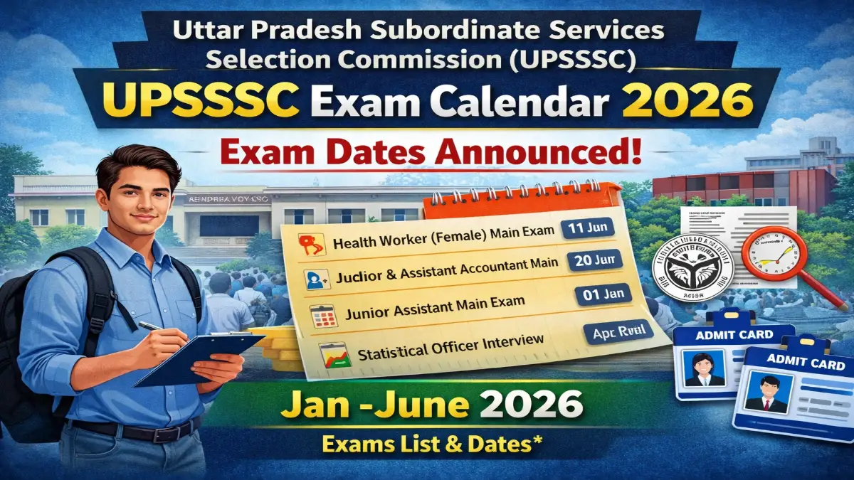 UPSSSC Exam Calendar 2026 Out Download Upcoming Exam Date 3 UPSSSC Exam Calendar 2026