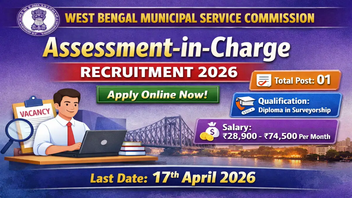 WBMSC Assessment-in-Charge Recruitment 2026