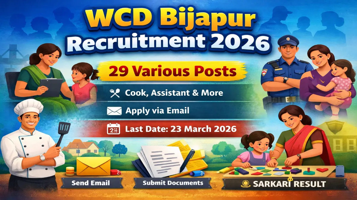 WCD Bijapur Various Posts 2026